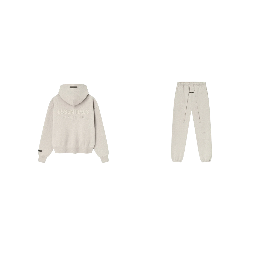 pikastore.cz - Fear of God Essentials S25 Zip Hoodie Heather Stone + S25 Sweatpants Heather Stone SET-Bundle-pikastore.cz-pikastore.cz