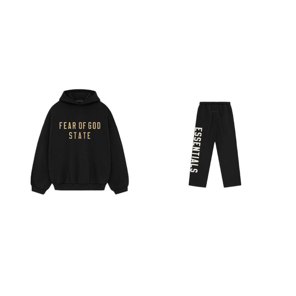 pikastore.cz - Fear of God Essentials Fleece S24 Hoodie Black + S24 Relaxed Sweatpants Black SET-Bundle-pikastore.cz-pikastore.cz