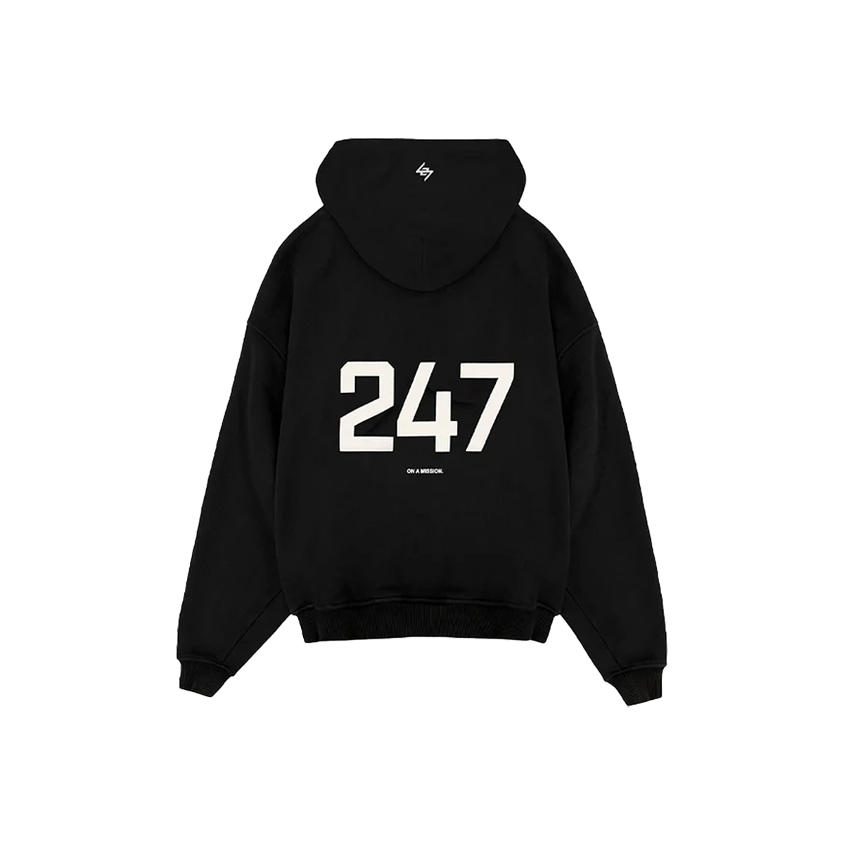 Represent 247 Oversized Hoodie Jet Black-Represent-pikastore.cz