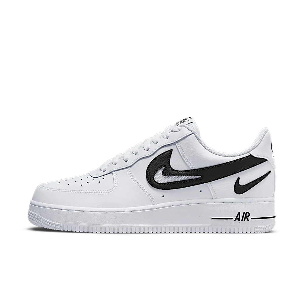 Nike Air Force 1 Low '07 FM Cut Out Swoosh White Black-sneakers-Nike-pikastore.cz
