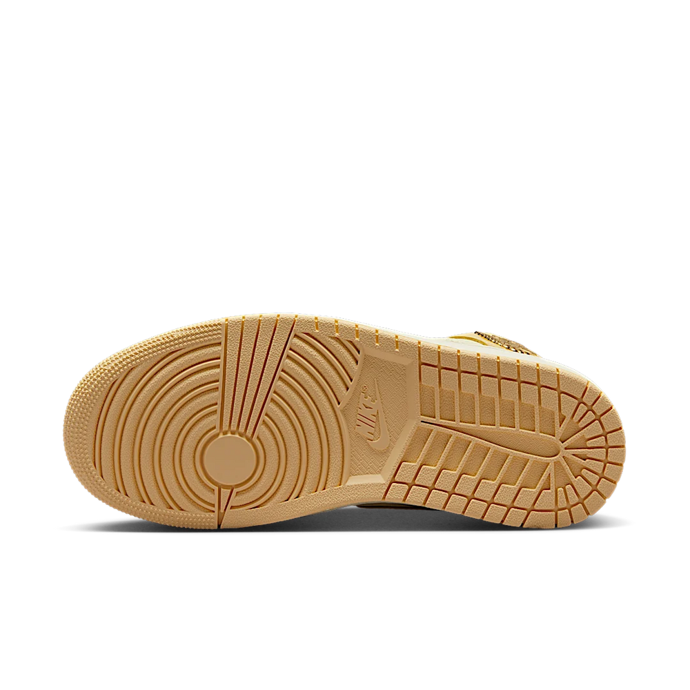 Nike Air Jordan 1 Mid Pale Vanilla Gold-Air Jordan-pikastore.cz