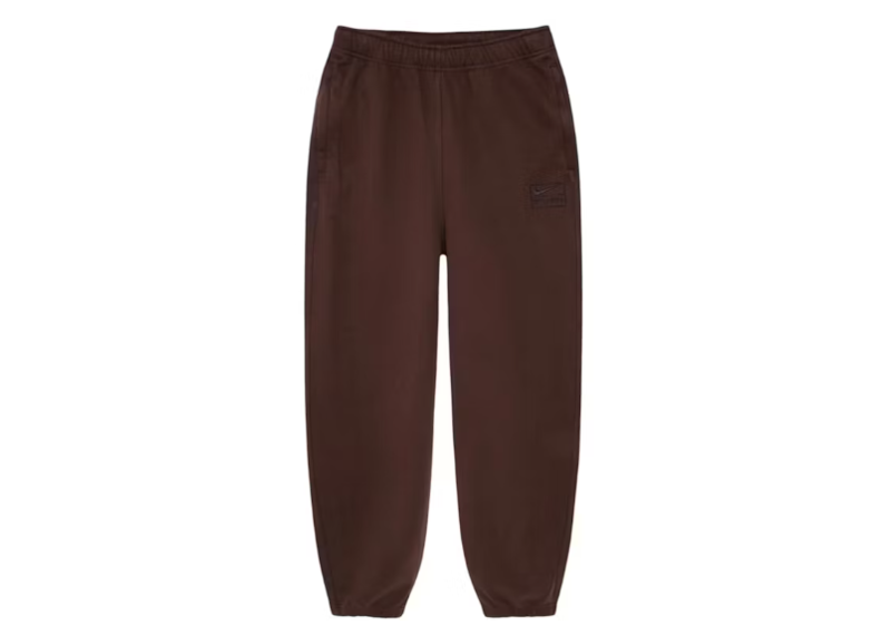 Stussy x Nike Stone Washed Fleece Pant (FW25) Dark Cinder-Stussy-pikastore.cz
