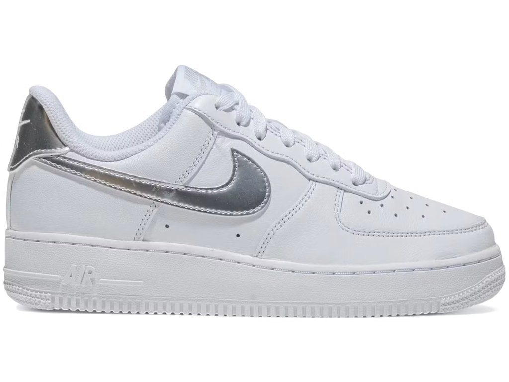 Nike Air Force 1 Low '07 SE White Metallic Silver (Women's) – zapatillas
