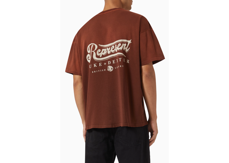 Represent X Duke Dexter British Luxury T-shirt - Rust-Represent-pikastore.cz