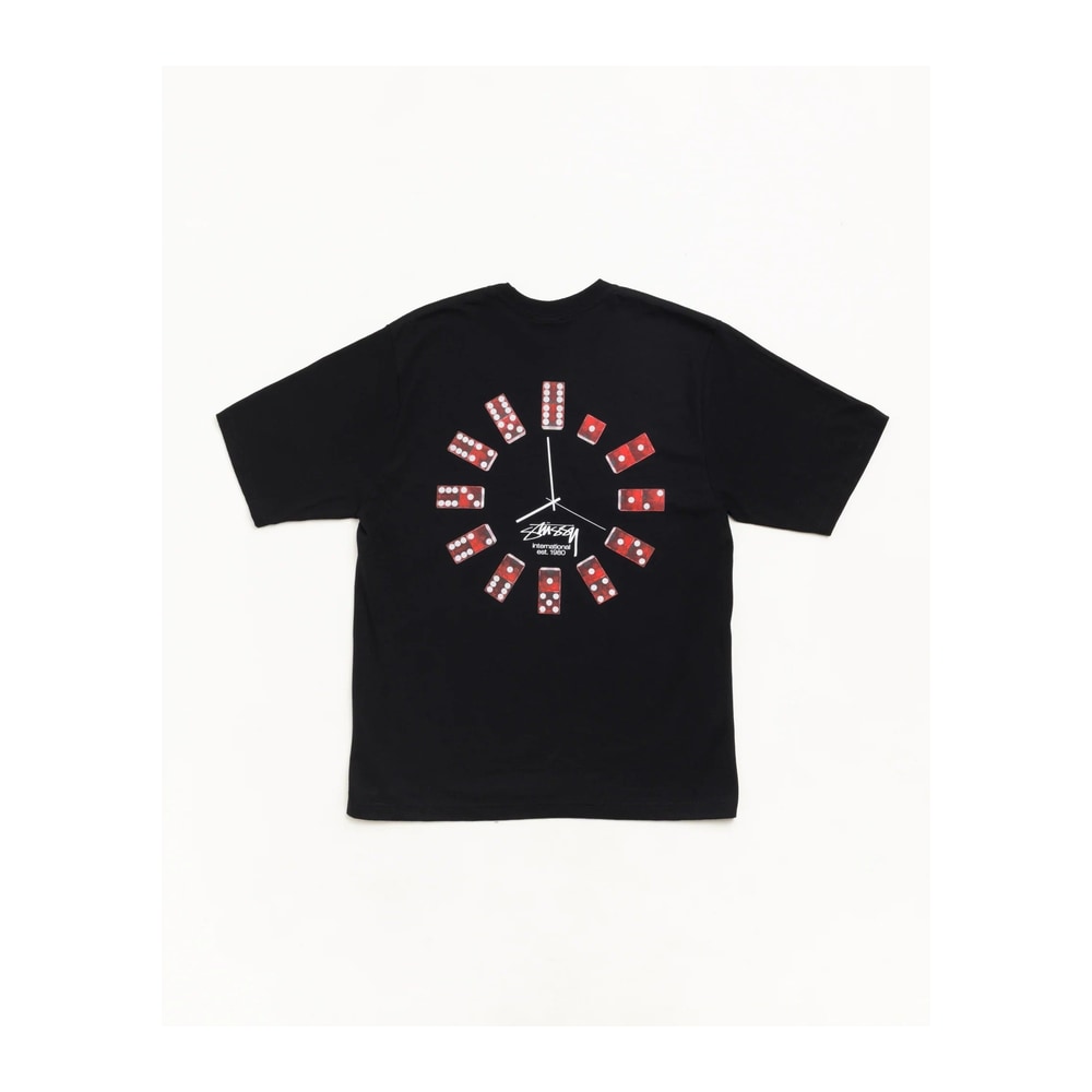 Stüssy Dice Clock Tee in Black