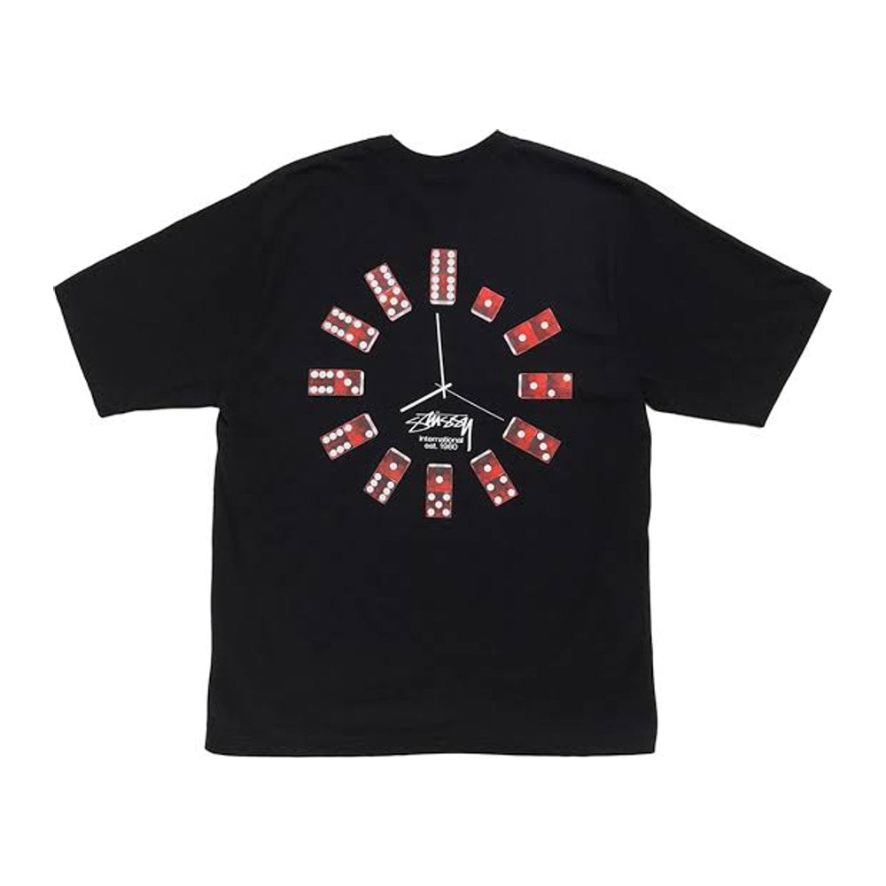 Stussy-Dice Clock T-Shirt Black