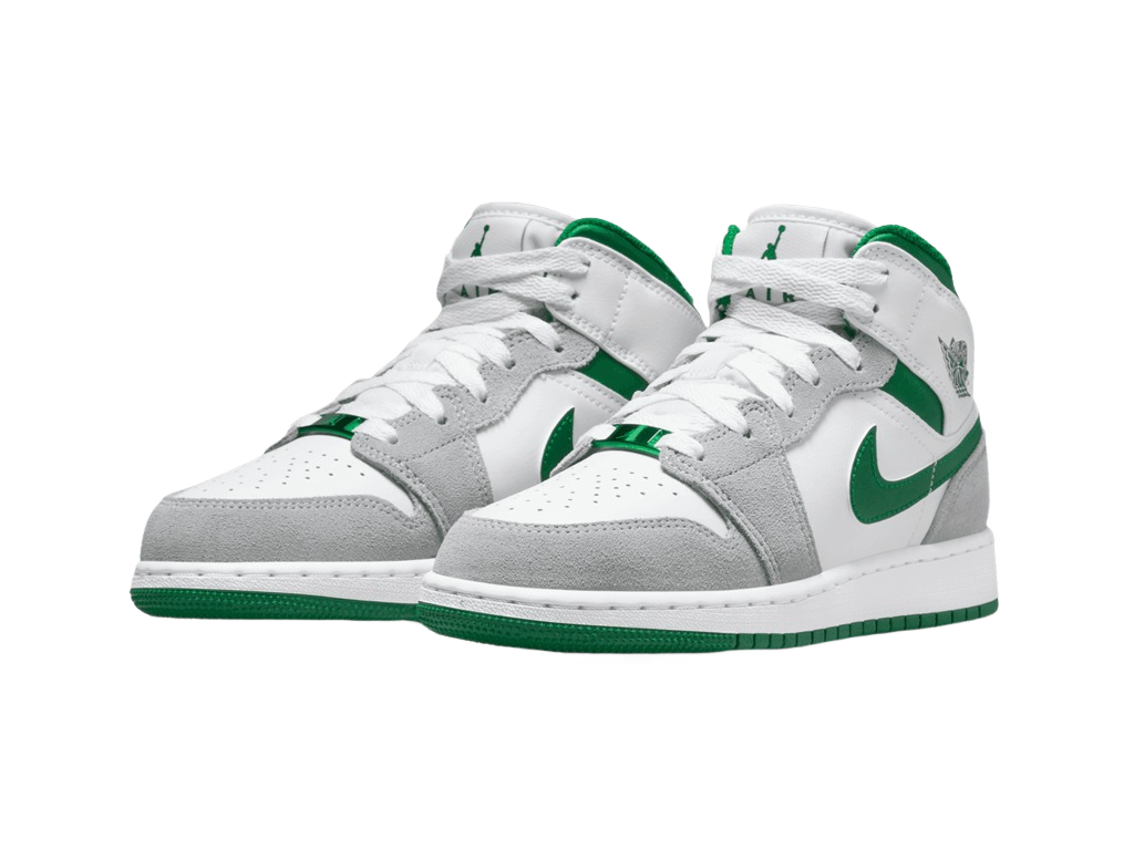 Nike Air Jordan 1 Mid SE GS Grey Pine Green-Air Jordan-pikastore.cz