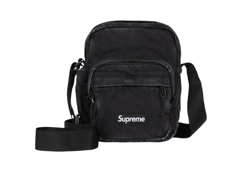 Supreme Denim Shoulder Bag Black-Supreme-pikastore.cz