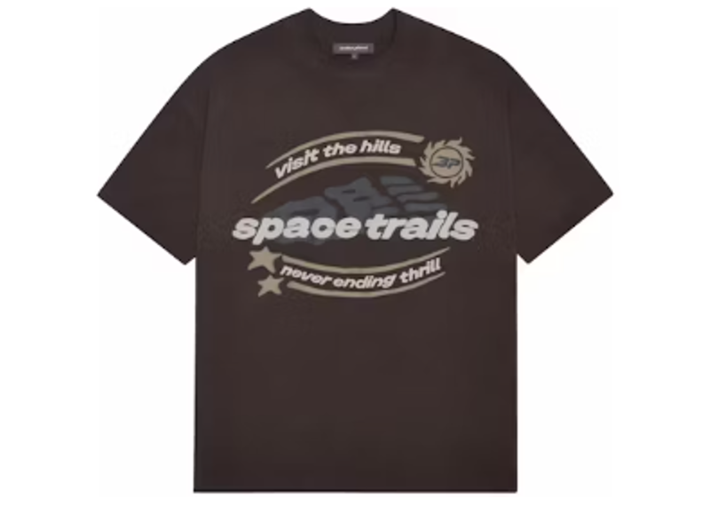Broken Planet Space Trails T-shirt Mocha Brown-Broken Planet-pikastore.cz