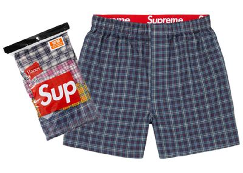 Supreme Hanes Plaid Boxers Multicolour
