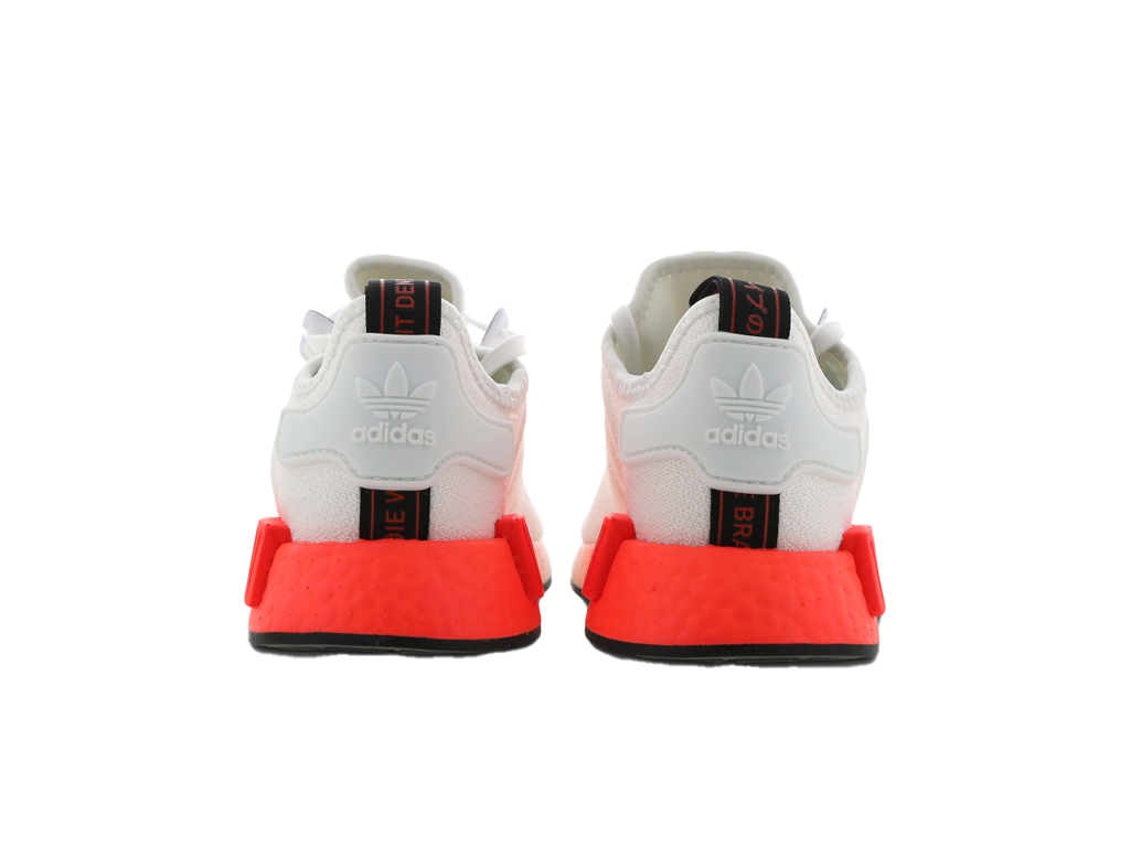 Adidas NMD R1 Cloud White Solar Red (GS)-sneakers-Adidas-pikastore.cz