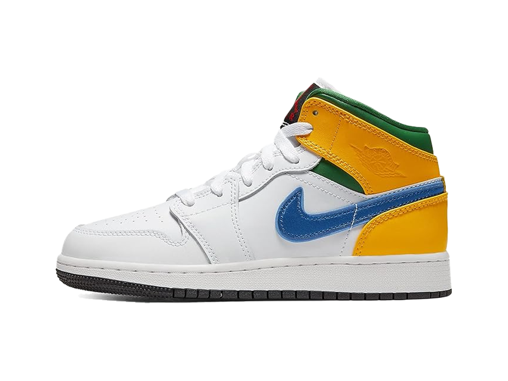 Air Jordan 1 Mid GS White Court Purple Teal-Air Jordan-pikastore.cz