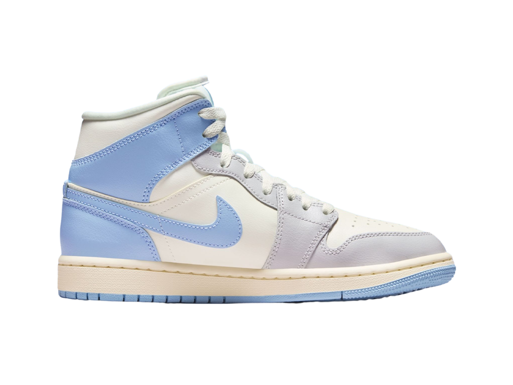 Air Jordan Jordan 1 Mid Psychic Blue Sail Coconut Milk (Women's) – baskets – photo 3 sur 5