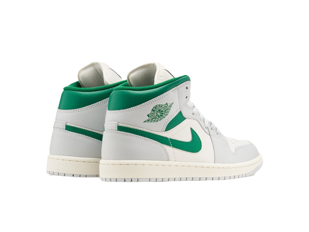 Nike Air Jordan 1 Mid Summit White Lucky Green-Air Jordan-pikastore.cz