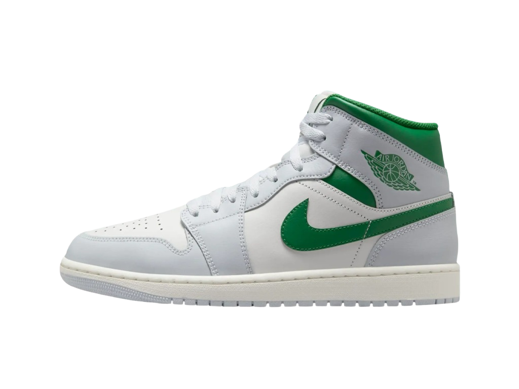 Nike Air Jordan 1 Mid Summit White Lucky Green-Air Jordan-pikastore.cz