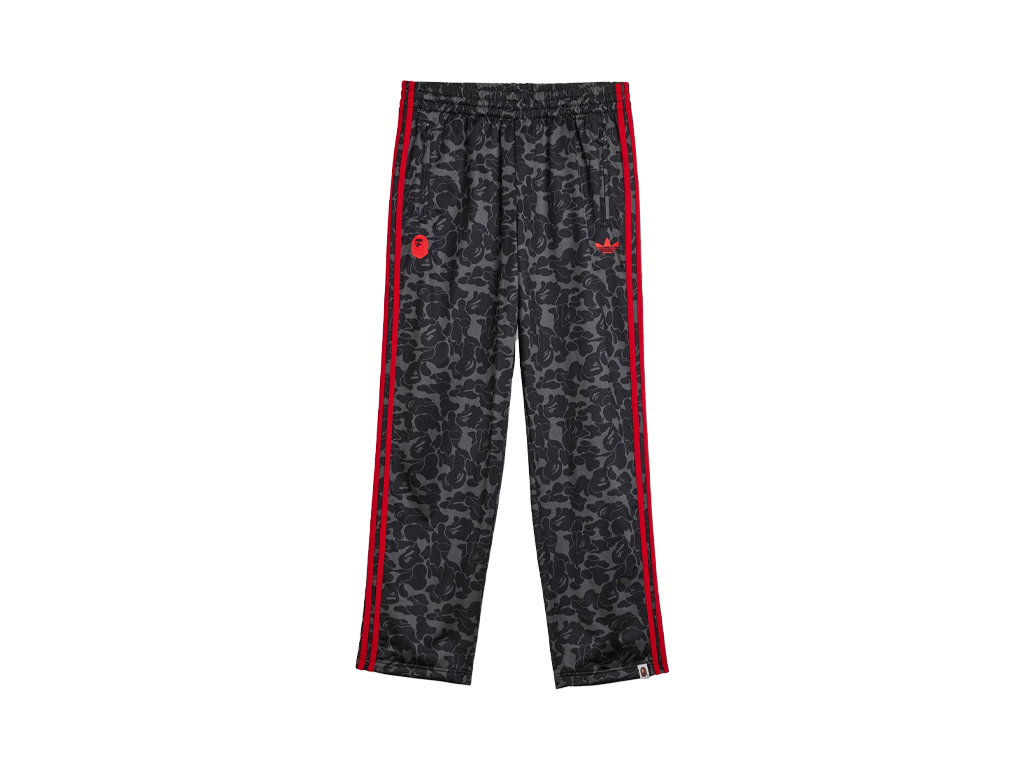 BAPE x adidas All Over Print Track Pants Black/Red-Adidas-pikastore.cz