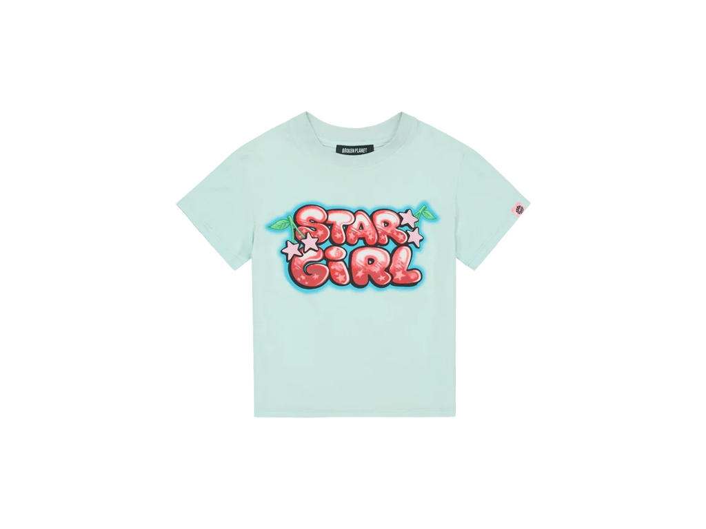 Broken Planet Stargirl Tee Aqua Blue – tričko