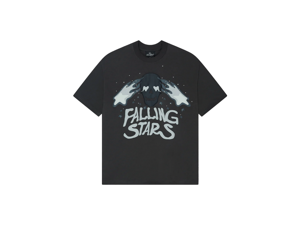 Broken Planet Falling Stars T-Shirt Soot Black-Broken Planet-pikastore.cz