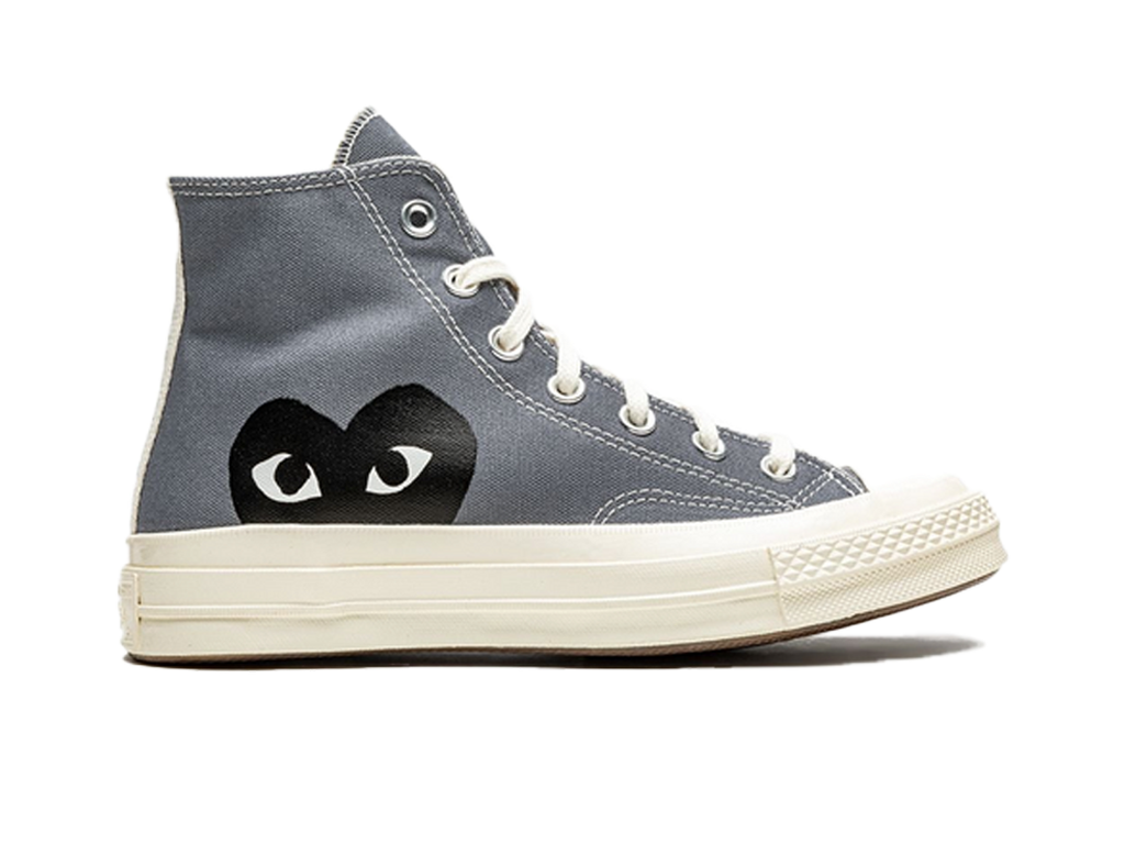 Converse Comme des Garcons PLAY x Chuck 70 High Steel Gray-Converse-pikastore.cz