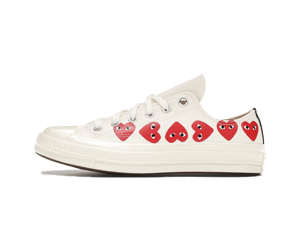 Converse Comme des Garcons Play x Chuck 70 Low WhiteTop Multi Heart-Converse-pikastore.cz