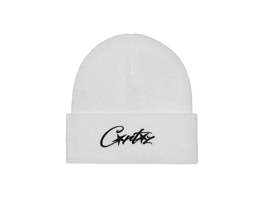 Corteiz 4Allstarz Folded Beanie White