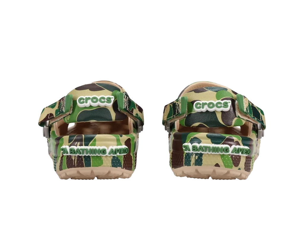 Crocs Classic Clog A Bathing Ape ABC Camo Green (Kids) – pantofle – fotka 4 z 5