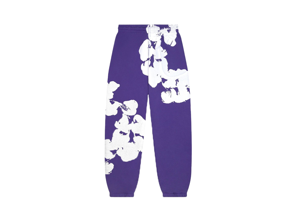 Denim Tears Big Cotton Wreath Sweatpants Purple-Denim Tears-pikastore.cz