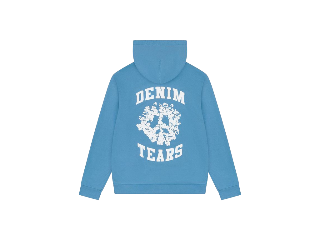 Denim Tears Denim University Zip Hoodie Light Blue-Denim Tears-pikastore.cz