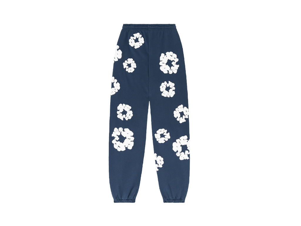 Denim Tears The Cotton Wreath Sweatpants Navy-Denim Tears-pikastore.cz