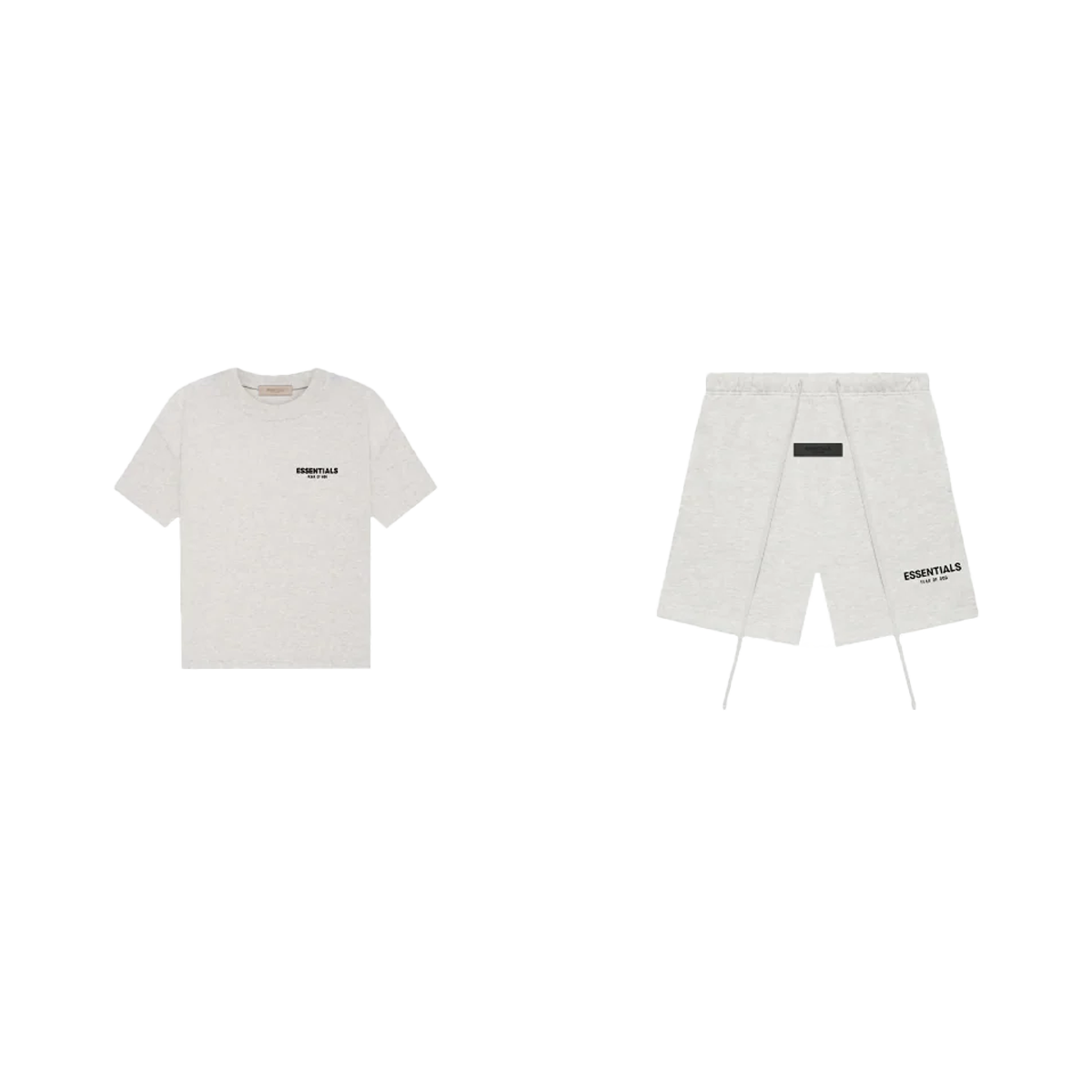 Fear of God Essentials S22 Shorts + S22 T-Shirt Light Oatmeal - SET-Bundle-Fear of God-pikastore.cz