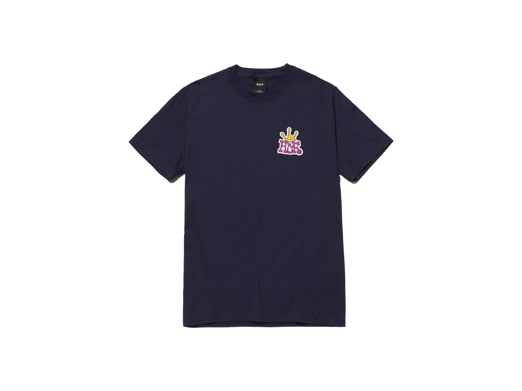HUF Crown Tee Navy-HUF-pikastore.cz