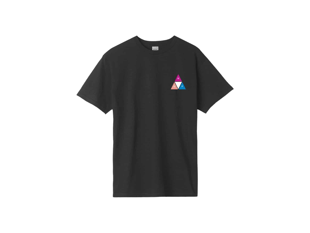 HUF TT Prism Crew Black Tee-HUF-pikastore.cz