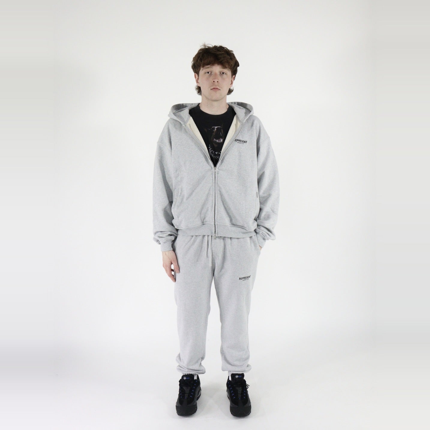 Represent Owners Club Hoodie + Sweatpants Ash Grey - SET-Bundle-Represent-pikastore.cz