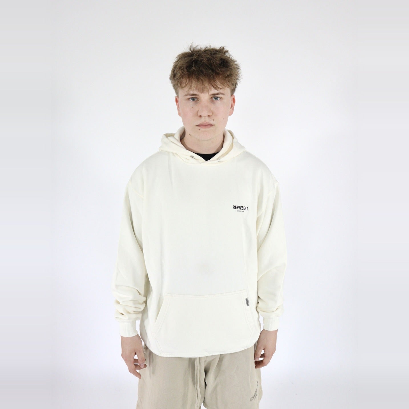 Represent Owners Club Hoodie Flat White-Clothing-Represent-pikastore.cz