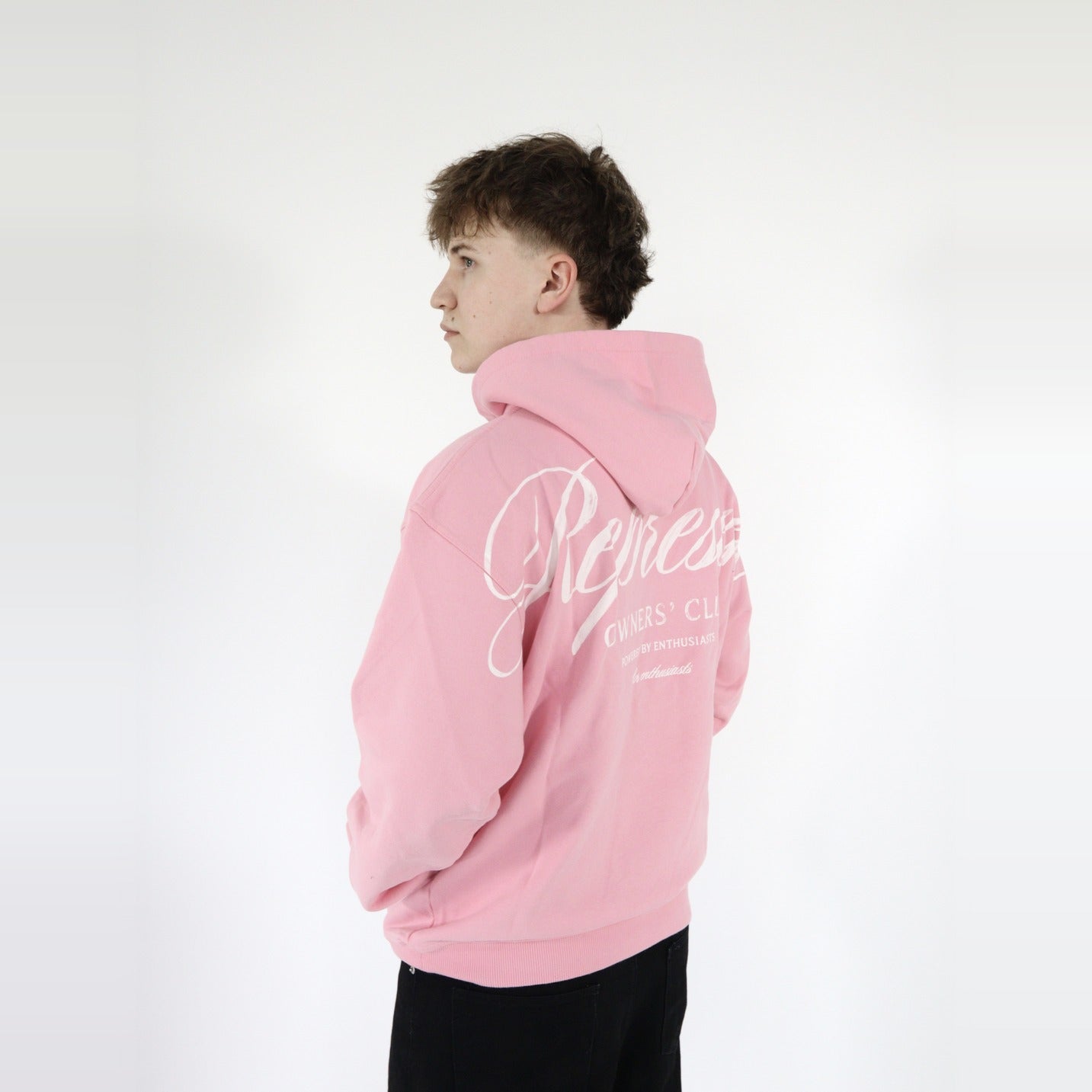 Represent Owners Club Script Hoodie Pink-Clothing-Represent-pikastore.cz