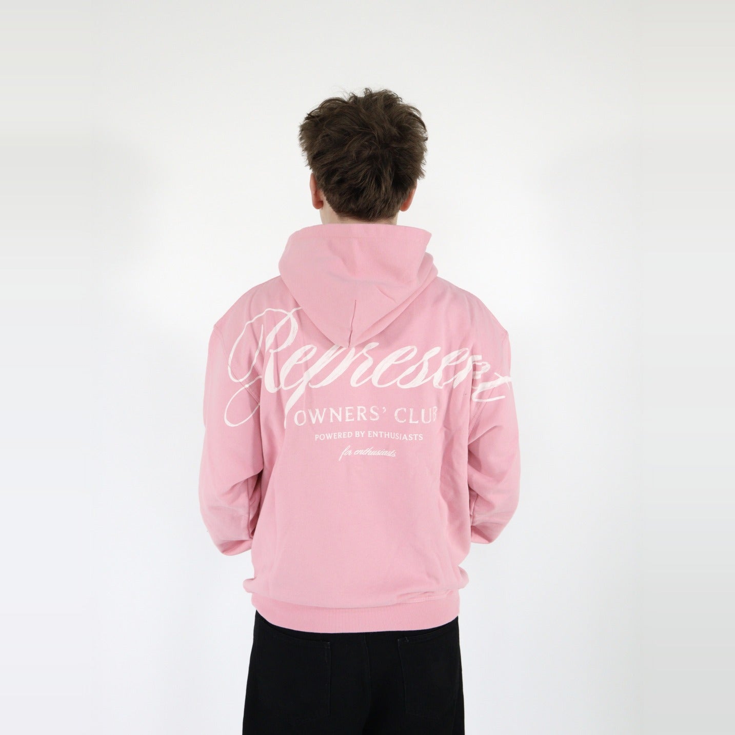 Represent Owners Club Script Hoodie Pink-Clothing-Represent-pikastore.cz