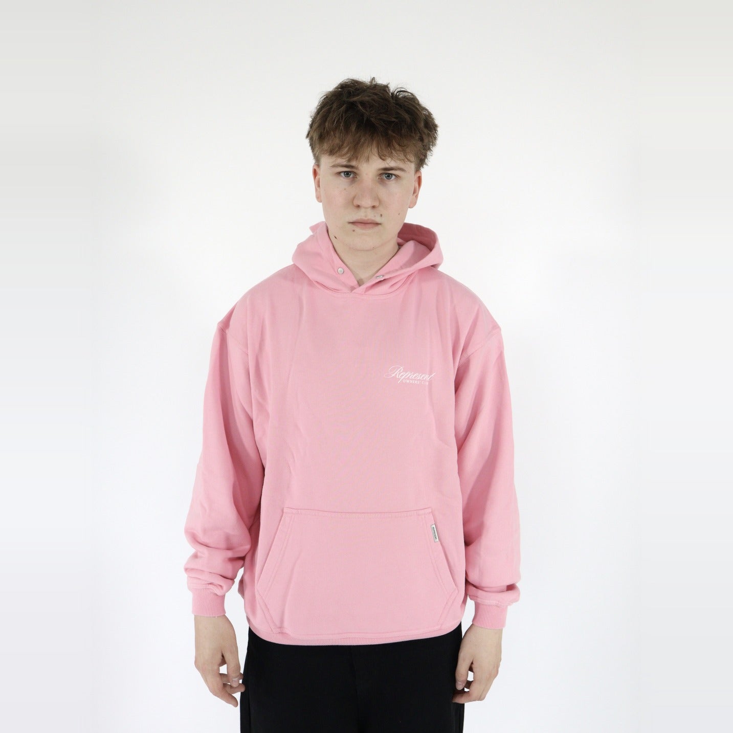 Represent Owners Club Script Hoodie Pink-Clothing-Represent-pikastore.cz