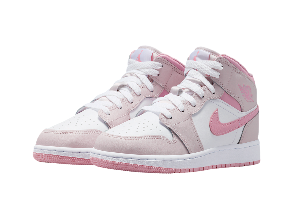 Jordan 1 Mid Pearl Pink White (GS)