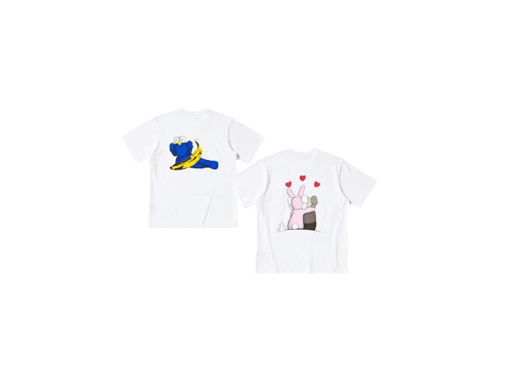 Kaws x Uniqlo Warhol UT Graphic 471321/476350 T-shirt Set White/White