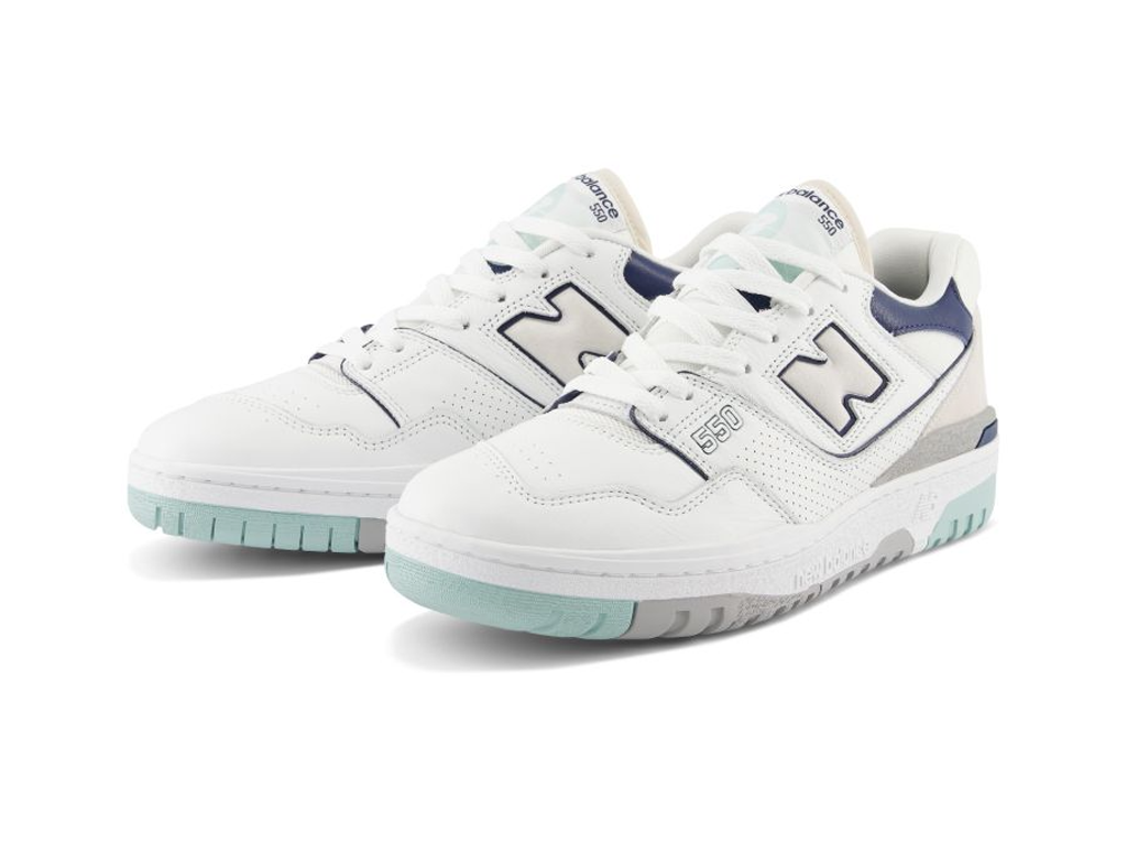New Balance 550 White Winter Fog Navy-sneakers-New Balance-pikastore.cz