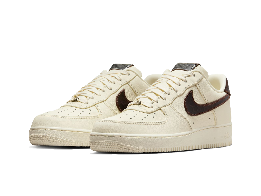 Nike Air Force 1 Low 07 Soft Pearl Brown Croc-Nike-pikastore.cz
