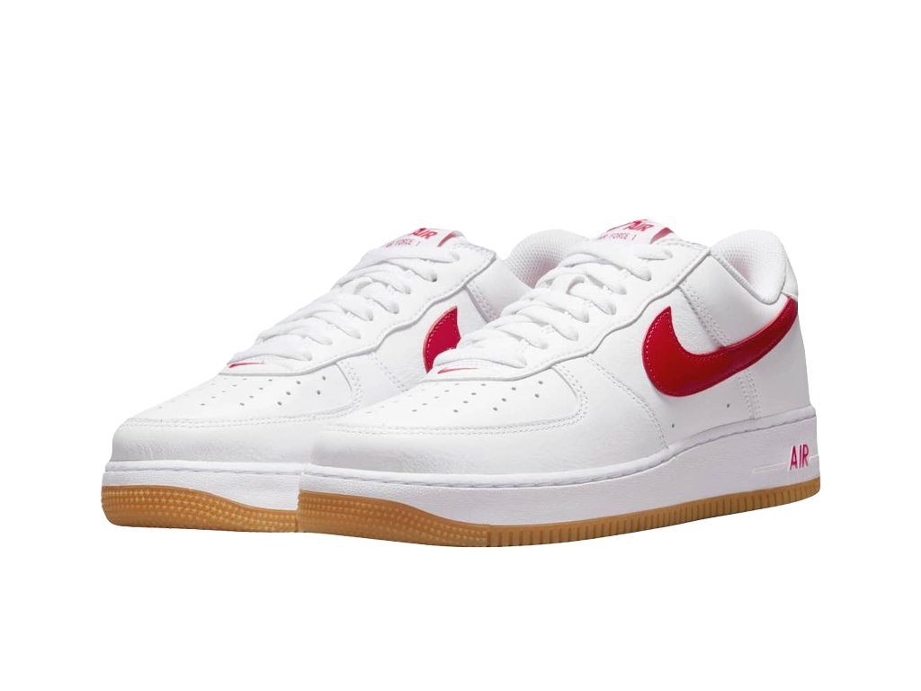 Nike Air Force 1 Low Color of the Month - White University Red