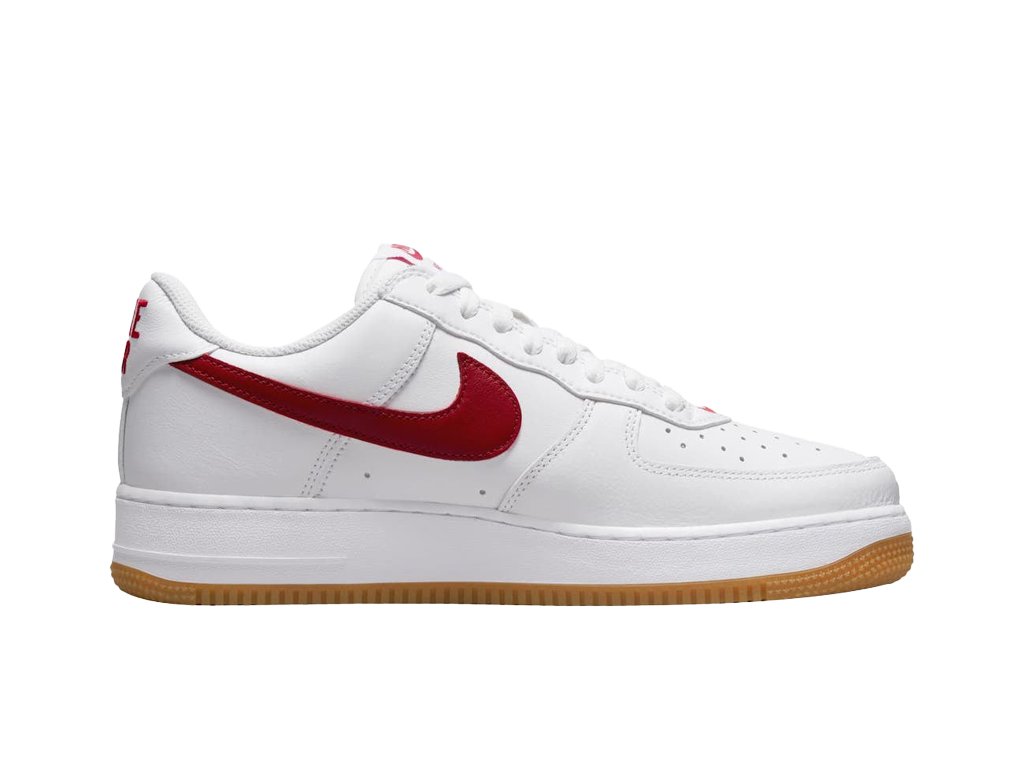 Nike Air Force 1 Low Color of the Month - White University Red