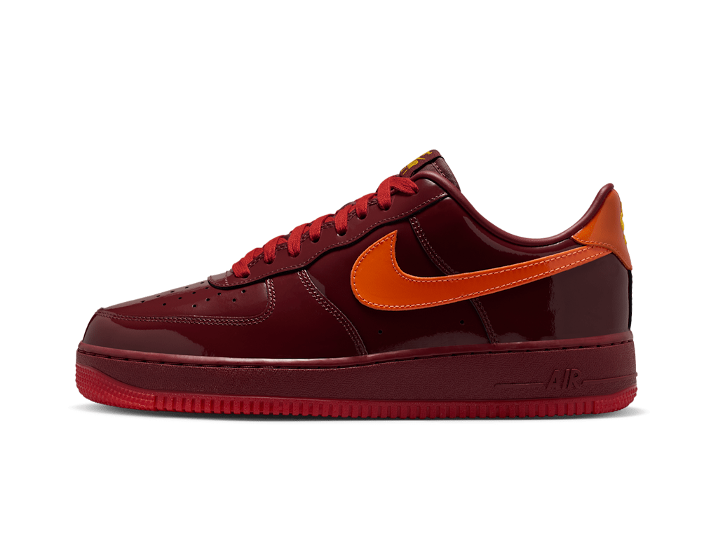 Nike Air Force 1 Low Patent Leather Dark Team Red-Nike-pikastore.cz