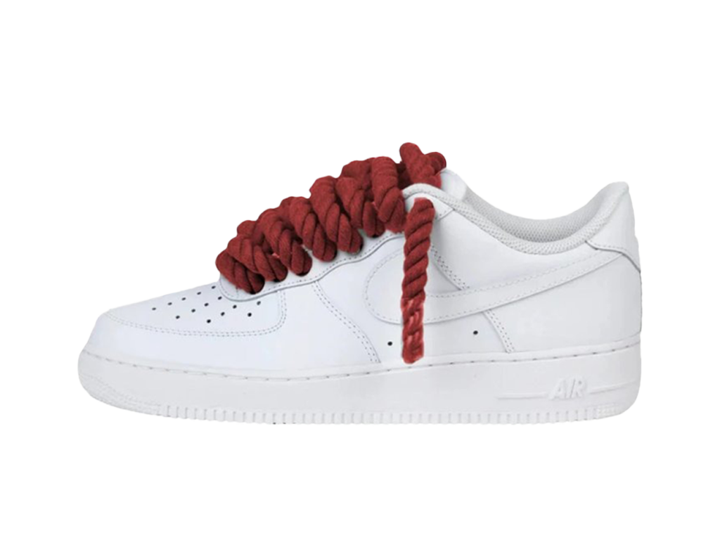 Nike Air Force 1 White Low 07 Rope Laces Burgundy Red-Nike-pikastore.cz