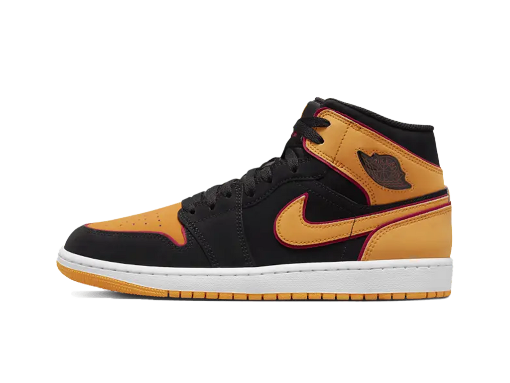 Nike Air Jordan 1 Mid Fat Tongue Black Orange-sneakers-Air Jordan-pikastore.cz