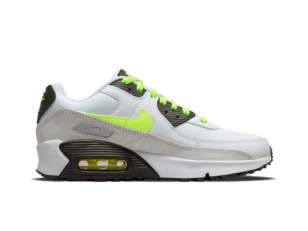 Nike Air Max 90 Leather White Volt (GS)-sneakers-Nike-pikastore.cz