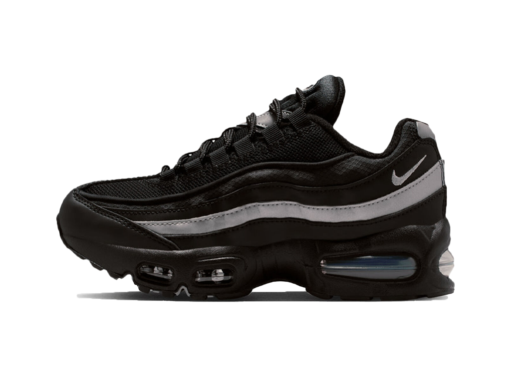Nike Air Max 95 GS Black Metallic Silver-Nike-pikastore.cz