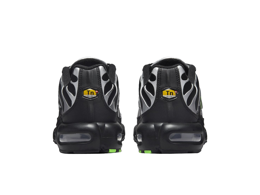 Nike Air Max Plus GS Black Silver Green Strike – sportcipő – fotó 4/5