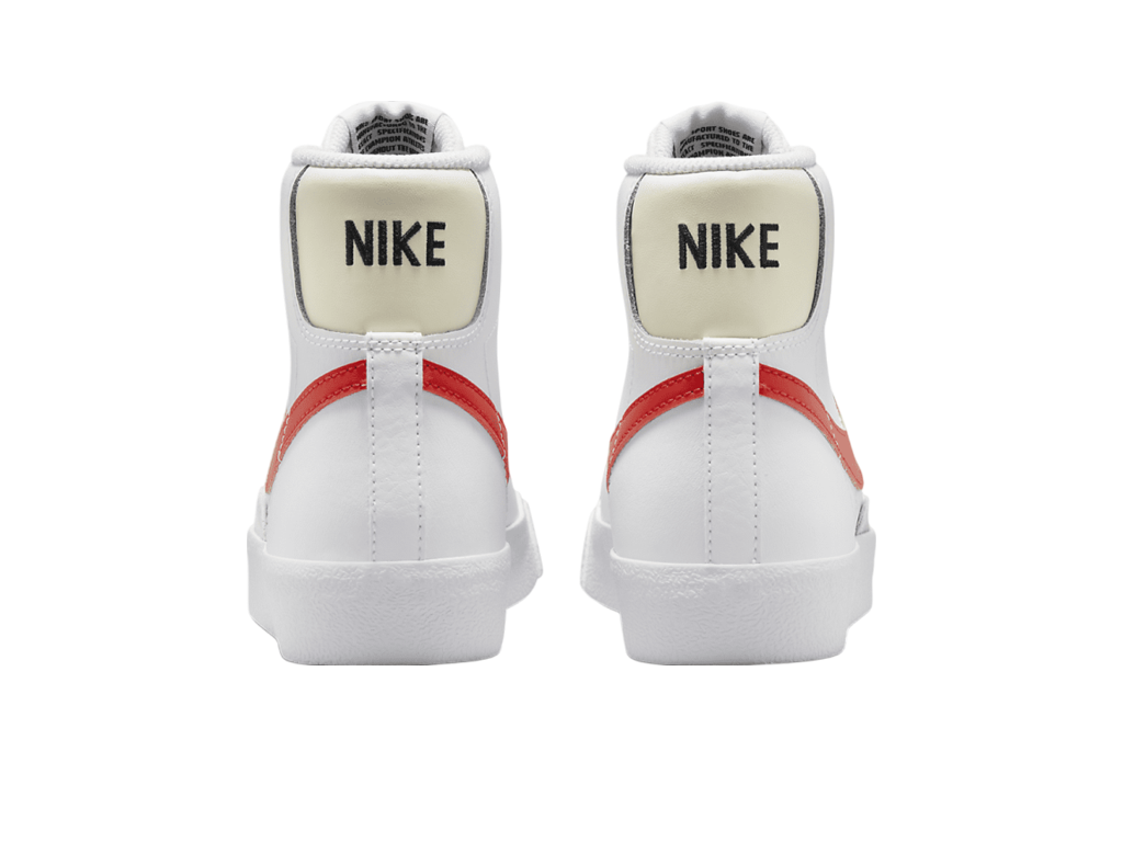 Nike Blazer Mid 77 GS White Picante Red – sneakersy – zdjęcie 4 z 5